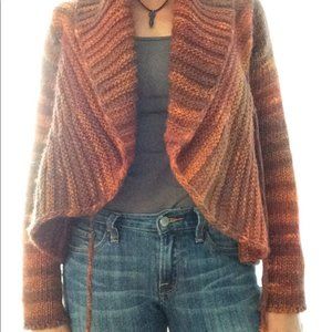 SILVIA NOVELLI Chunky Wool Blend Cardigan